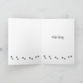 Leopard Birthday Card Kaart (Binnen)