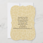 Leopard Black Bow Afstuderen/Party Invitation Kaart (Achterkant)