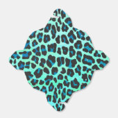 Leopard Black en Blauwgroen afdrukken Bedankdoosjes (Uitgevouwen)