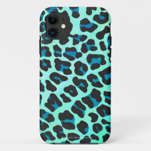 Leopard Black en Blauwgroen afdrukken Case-Mate iPhone Case