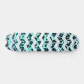 Leopard Black en Blauwgroen afdrukken Persoonlijk Skateboard (Horizontaal)