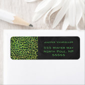 Leopard Black en Green met Monogram Etiket (Insitu)