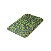 Leopard Black en Green Print Badmat (Gekanteld)