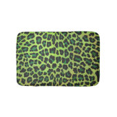 Leopard Black en Green Print Badmat (Voorkant)