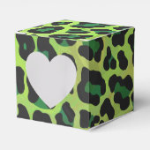 Leopard Black en Green Print Bedankdoosjes (Voorkant Zijde)