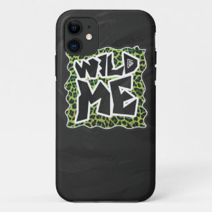Leopard Black en Green Print iPhone 11 Hoesje