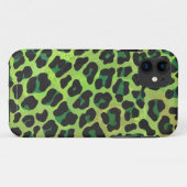 Leopard Black en Green Print Case-Mate iPhone Case (Achterkant (horizontaal))