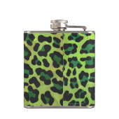 Leopard Black en Green Print Heupfles (Achterkant)