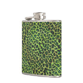 Leopard Black en Green Print Heupfles (Links)