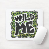 Leopard Black en Green Print Muismat (Met muis)