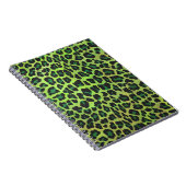 Leopard Black en Green Print Notitieboek (Rechterzijde)