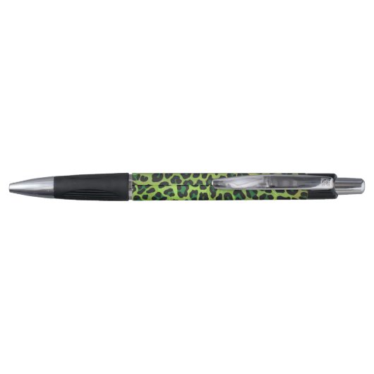 Leopard Black en Green Print Pen (Achterkant)