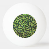 Leopard Black en Green Print Pingpongbal (Voorkant)