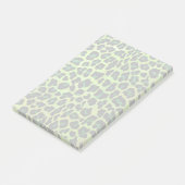 Leopard Black en Green Print Post-it® Notes (Schuin)
