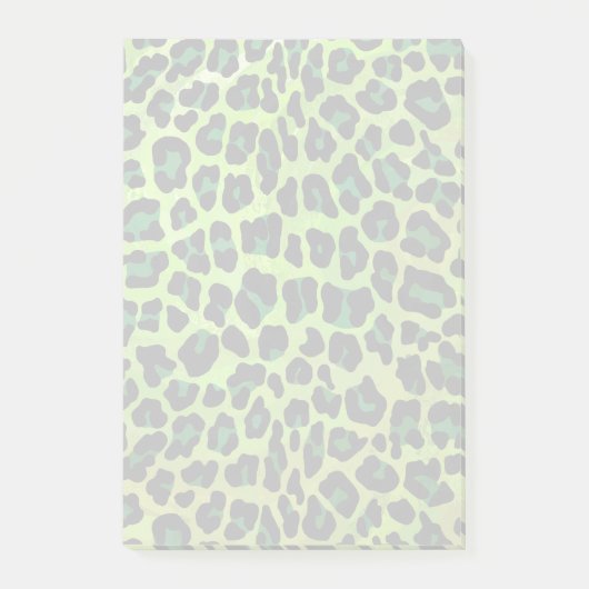 Leopard Black en Green Print Post-it® Notes (Voorkant)