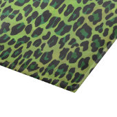 Leopard Black en Green Print Snijplank (Hoek)