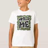Leopard Black en Green Print T-shirt (Voorkant)