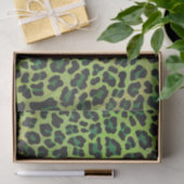 Leopard Black en Green Print Tissuepapier (Geschenk)