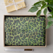 Leopard Black en Green Print Tissuepapier (Geschenk)