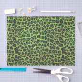 Leopard Black en Green Print Tissuepapier (Craft)