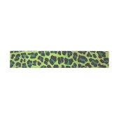 Leopard Black en Green Print Uitnodigingen Wikkel (Vlak)