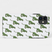 Leopard Black en Green Silhouette Case-Mate iPhone Case (Achterkant (horizontaal))