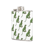 Leopard Black en Green Silhouette Heupfles (Links)