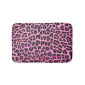 Leopard Black en Hot Pink Print Badmat (Voorkant)