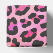 Leopard Black en Hot Pink Print Bedankdoosjes (Bovenkant)