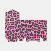 Leopard Black en Hot Pink Print Bedankdoosjes (Uitgevouwen)