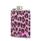 Leopard Black en Hot Pink Print Heupfles (Links)