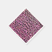 Leopard Black en Hot Pink Print Servetten (Hoek)