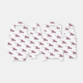 Leopard Black en Hot Pink Print Siloette Bedankdoosjes (Uitgevouwen)