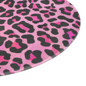 Leopard Black en Hot Pink Print Snijplank (Hoek)