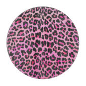 Leopard Black en Hot Pink Print Snijplank (Voorkant)