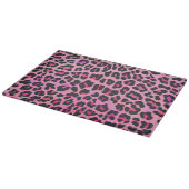 Leopard Black en Hot Pink Print Snijplank (Hoek)