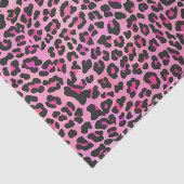 Leopard Black en Hot Pink Print Tissuepapier (Detail)