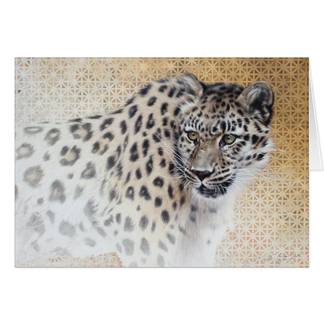 Leopard Blank Card van Andrew Denman (Voorkant Horizontaal)