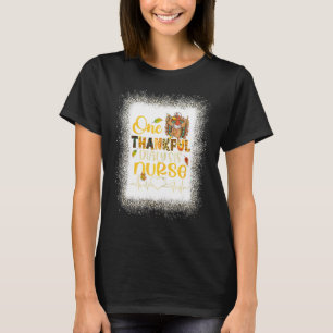 Leopard Bleaching One Thankful Dialyse Nurse Turke T-shirt
