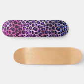 LEOPARD BLUE PAARSE skateboard Deck (Horizontaal)