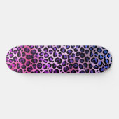 LEOPARD BLUE PAARSE skateboard Deck (Horizontaal)