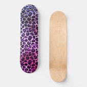 LEOPARD BLUE PAARSE skateboard Deck (Voorkant)