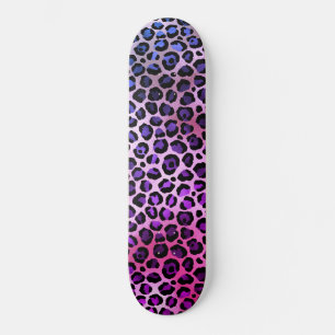 LEOPARD BLUE PAARSE skateboard Deck