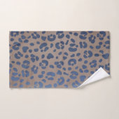 Leopard Blue Pattern Bad Handdoek (Handdoek)