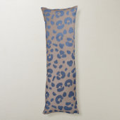 Leopard Blue Pattern Pillow Lichaamskussen (Achterkant (Verticaal))