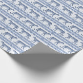 Leopard Blues Elegant Man Verjaardag Cadeaupapier (Hoek)