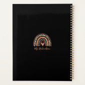 Leopard Bohemian Rainbow Voeg de naam van de leraa Planner (Achterkant)