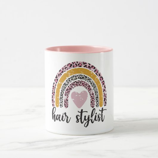 Leopard Boho Haarstylist Mok (Midden)