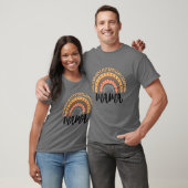Leopard Boho Rainbow Mama Mother's Day T-shirt (Unisex)