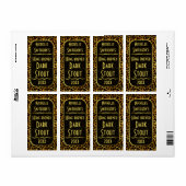 Leopard Bont Print  Bierbrouwer Etiket (Full Sheet)